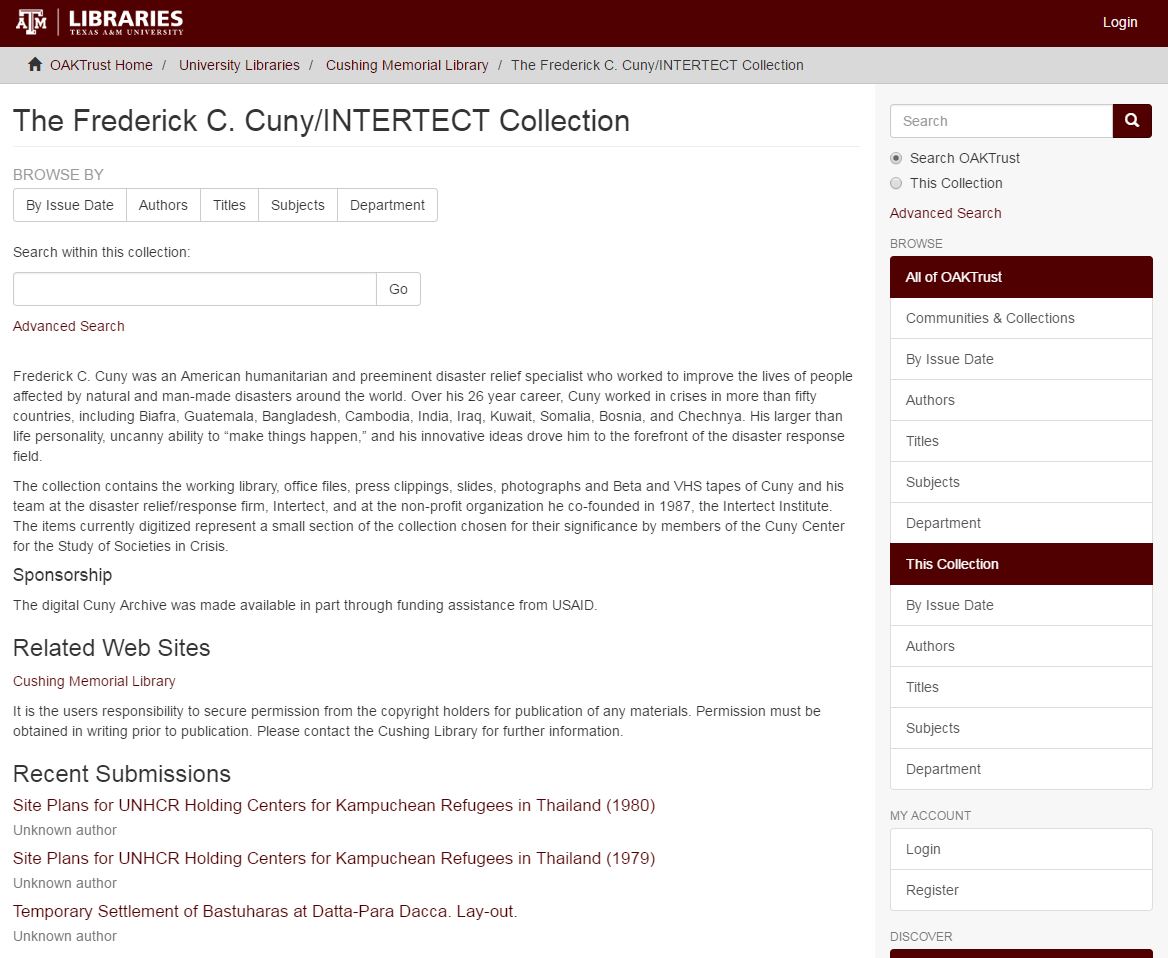 Cuny/INTERTECT Collection
